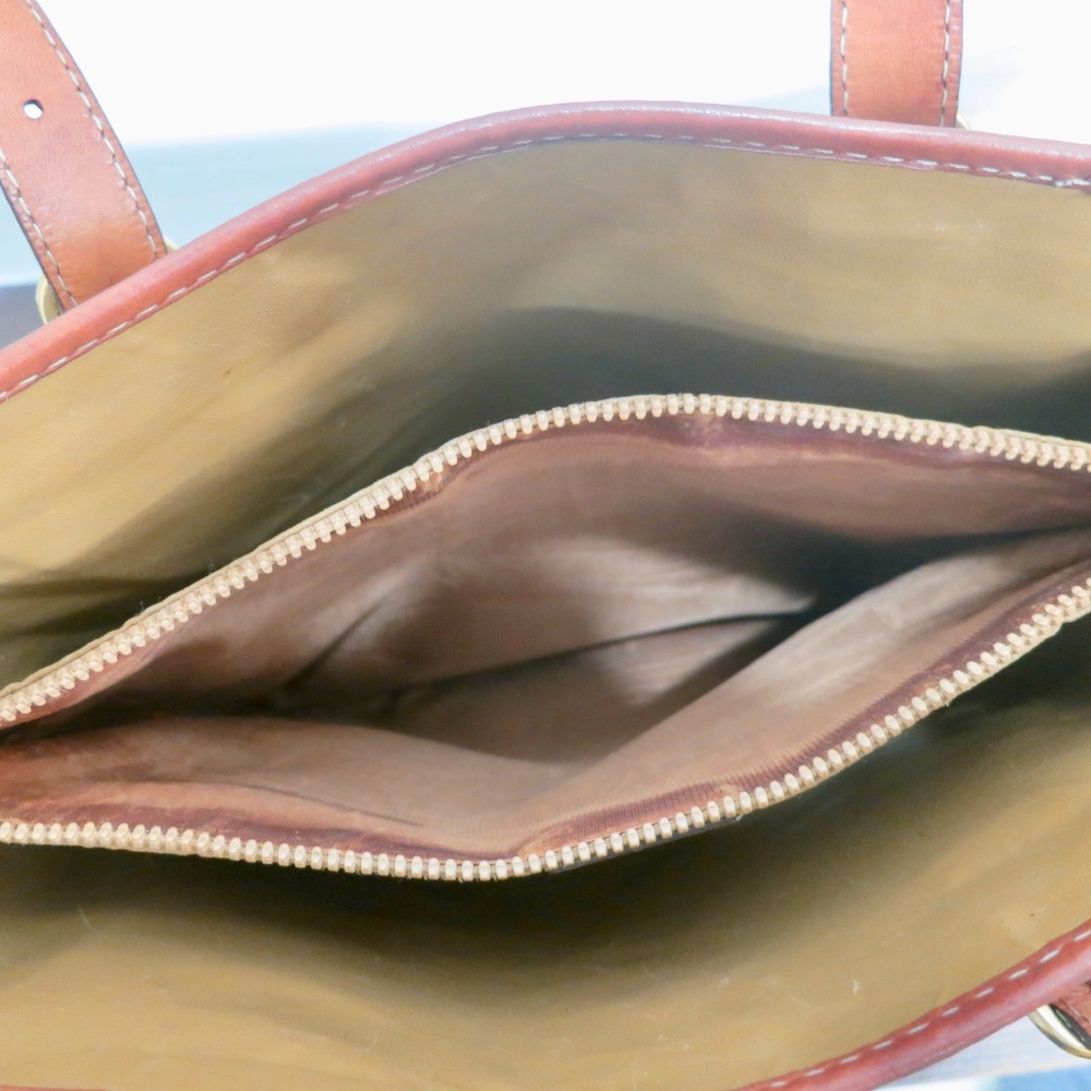 Celine Macadam Tote with COA Size Medium Vintage Circa 1970-80 - Picture 14 of 16